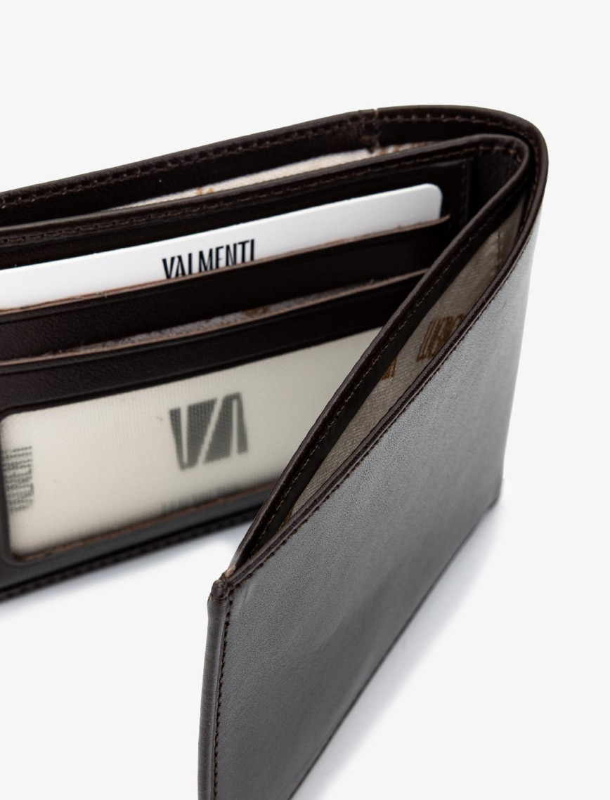 Valmenti Erkek Hakiki Deri Kahverengi Cüzdan Cuzdan