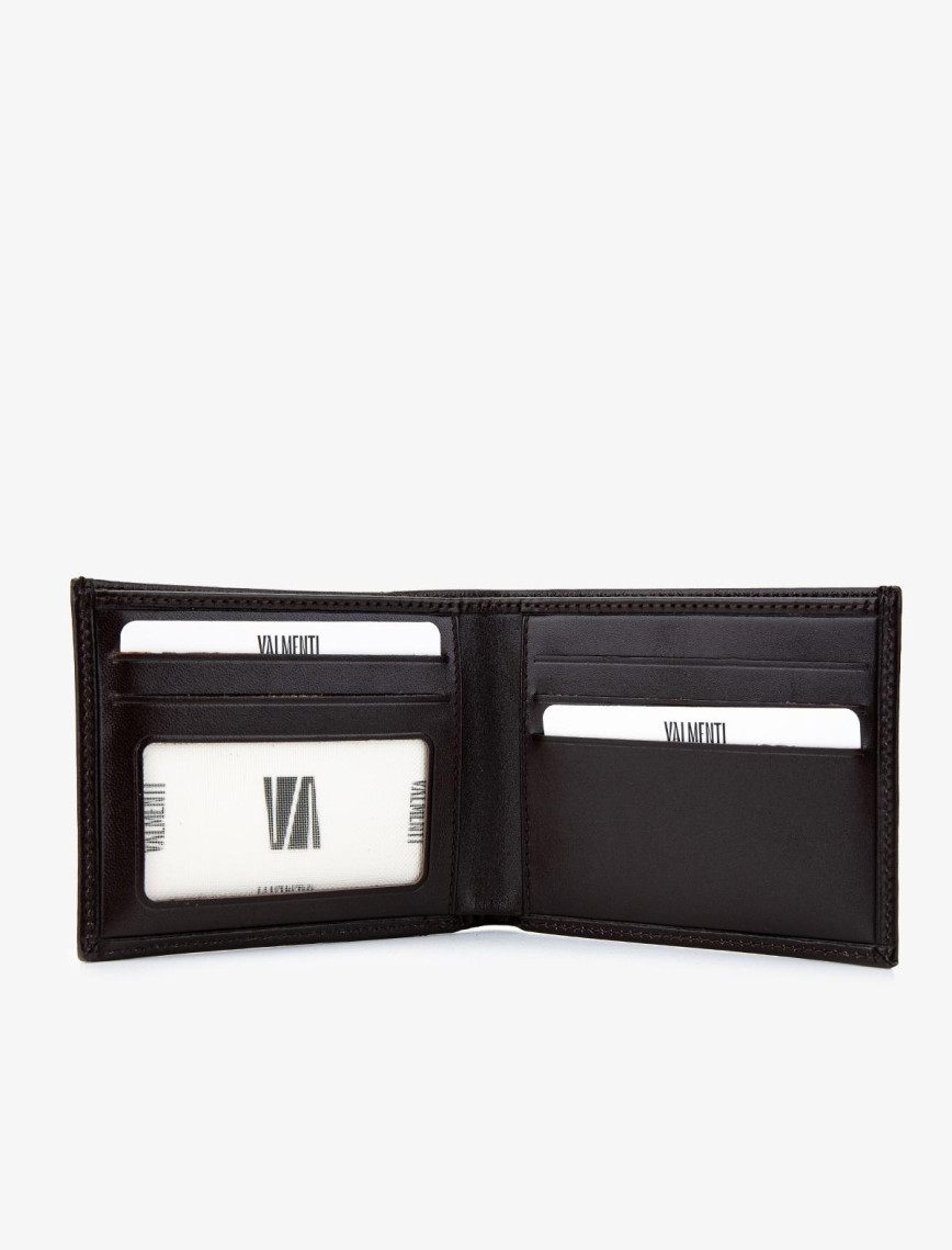 Valmenti Erkek Hakiki Deri Kahverengi Cüzdan Cuzdan