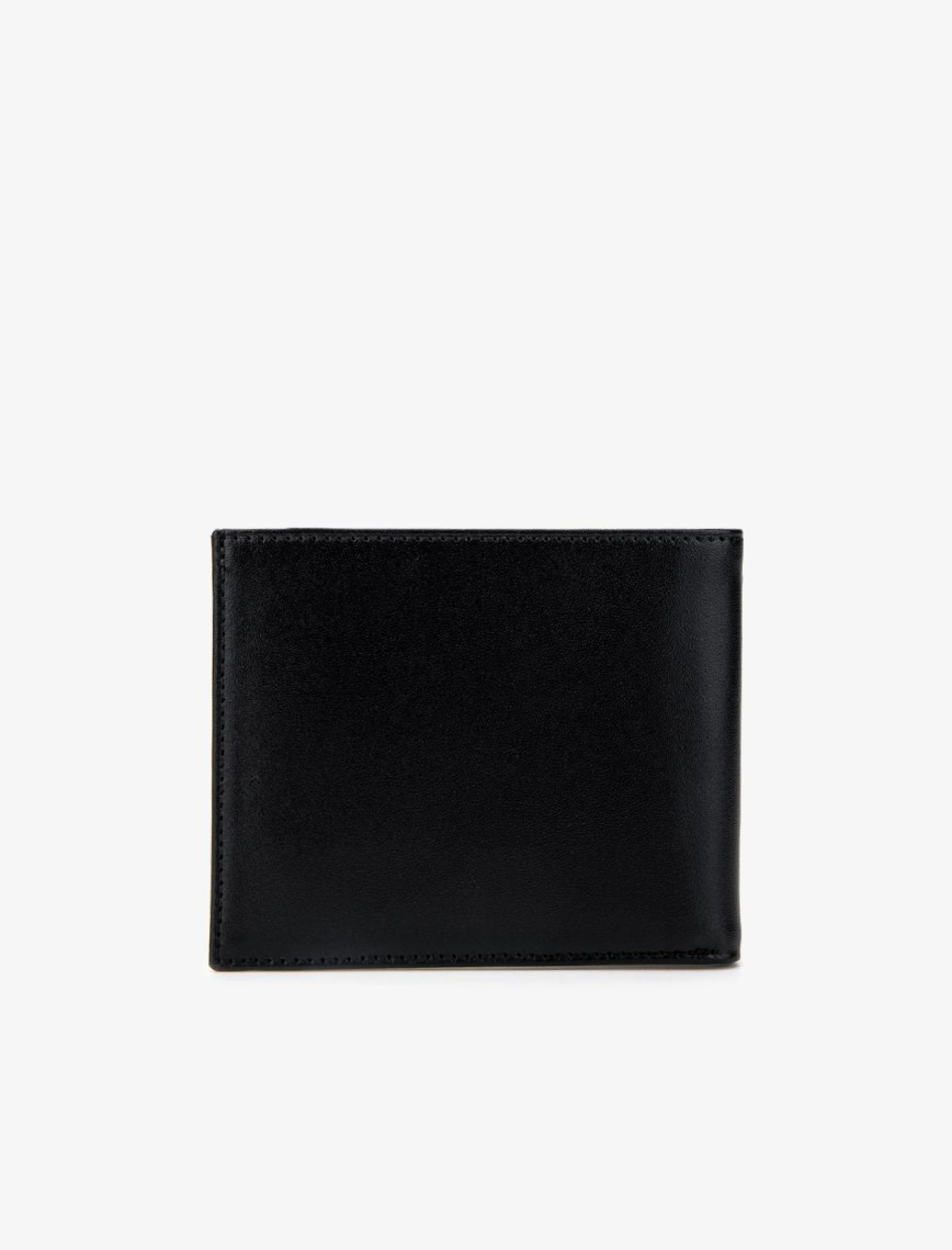 Valmenti Erkek Hakiki Deri Siyah Deri Cüzdan Cuzdan