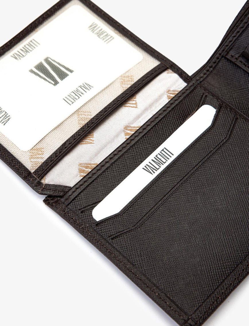 Valmenti Erkek Hakiki Deri Kahverengi Cüzdan Cuzdan