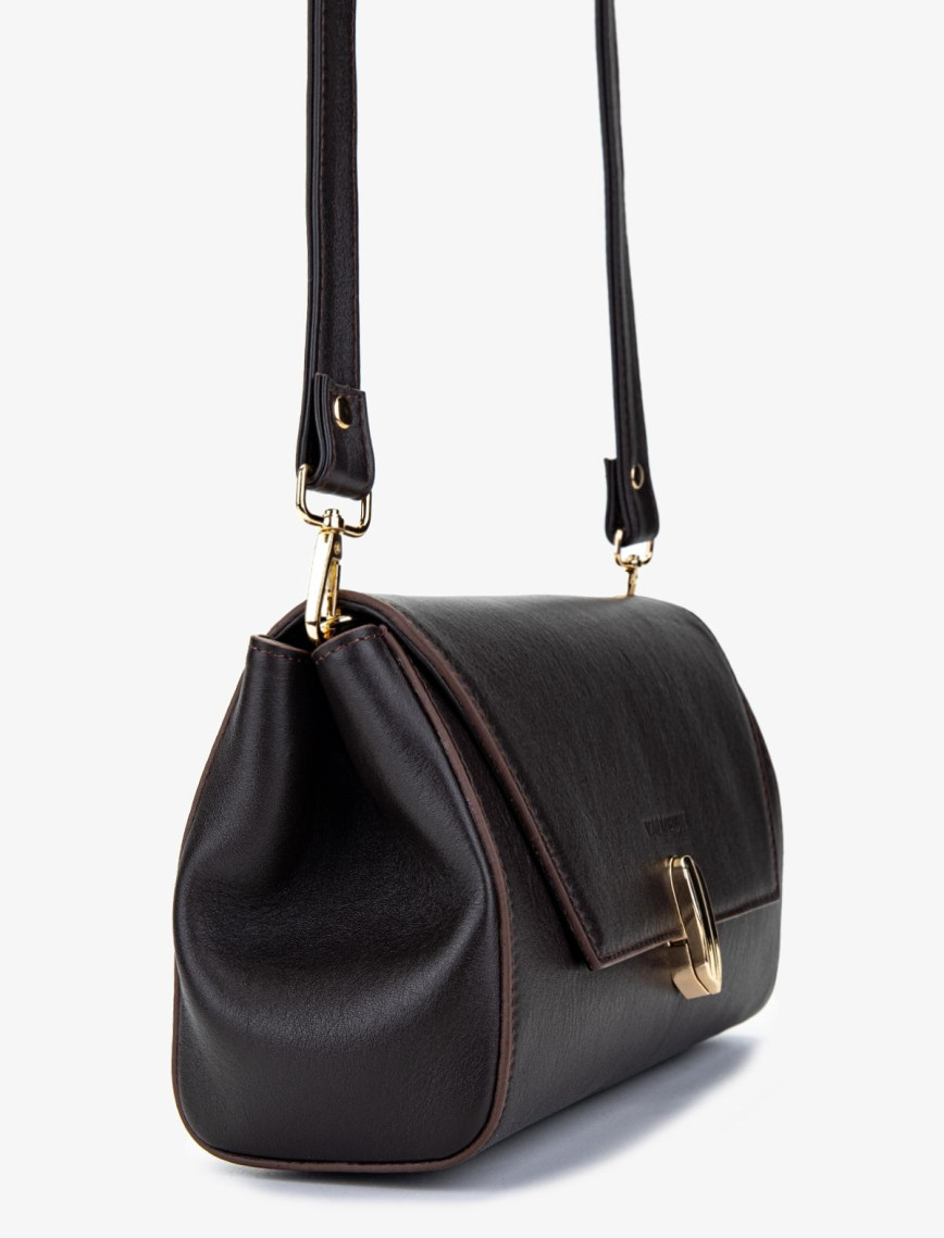 Valmenti Kadın Hakiki Deri Kahverengi Postacı Çanta