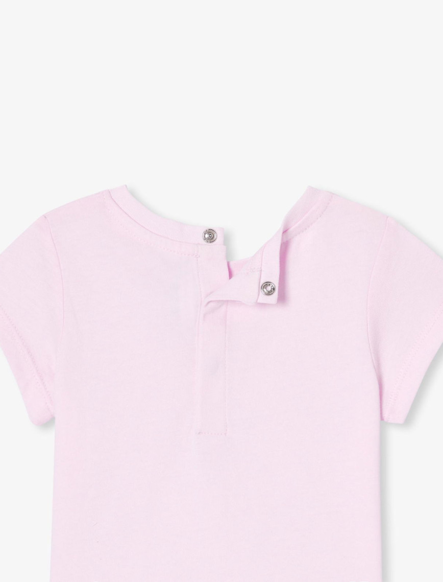 Jacadi Paris Kız Bebek Manşet Kol Baskılı T-Shirt Jacadi Paris Kız Bebek Manşet Kol Baskılı T-Shirt