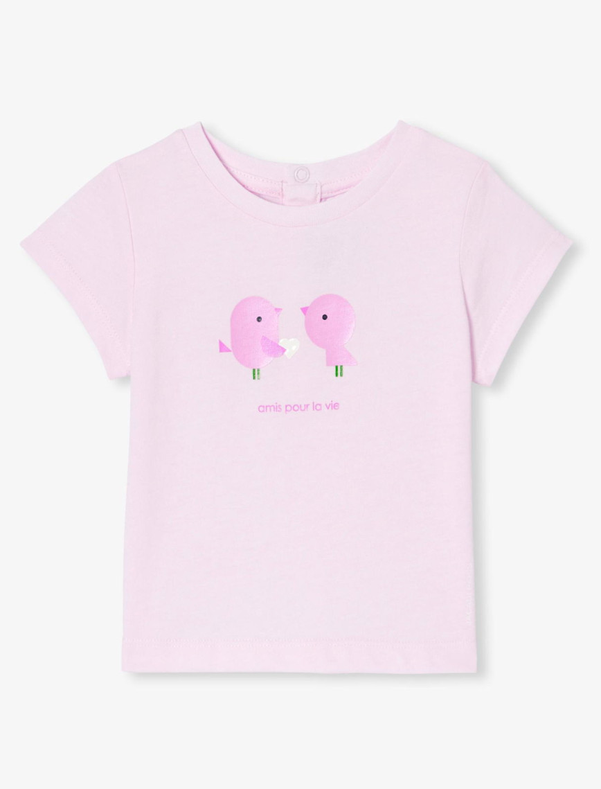 Jacadi Paris Kız Bebek Manşet Kol Baskılı T-Shirt Jacadi Paris Kız Bebek Manşet Kol Baskılı T-Shirt