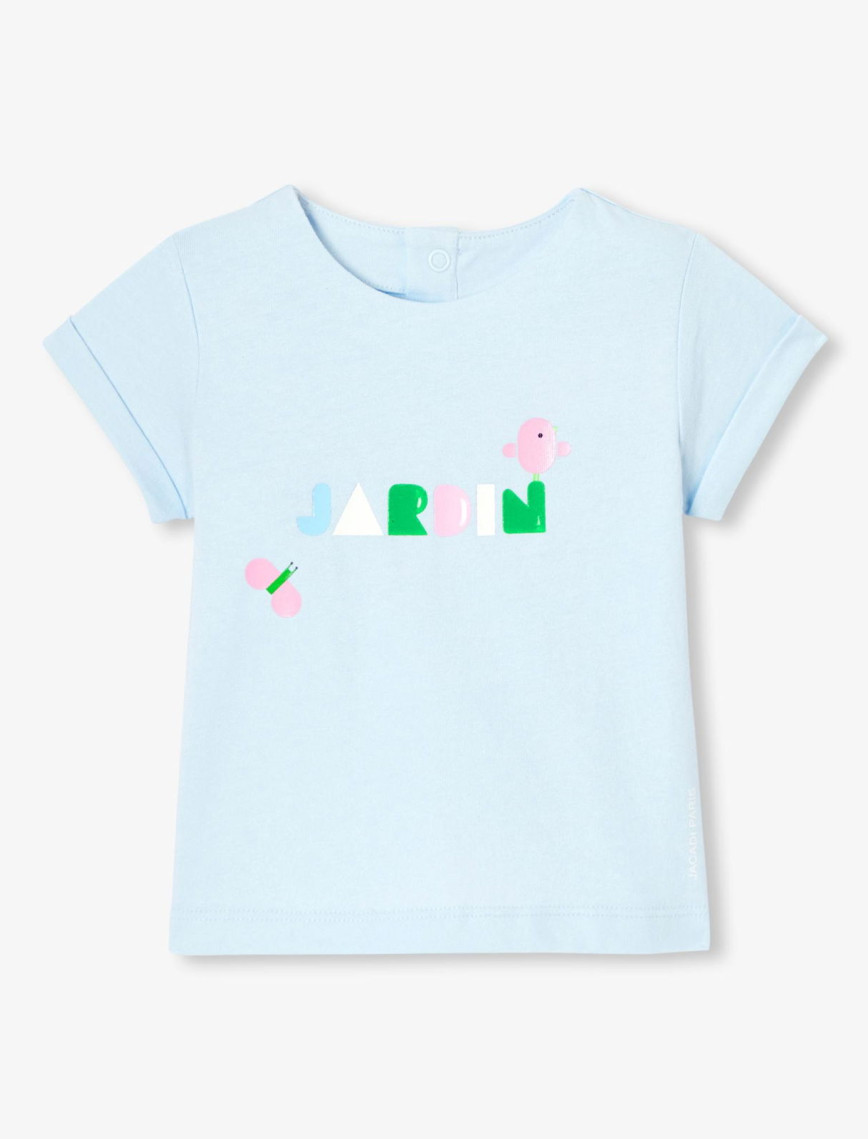 Jacadi Paris Kız Bebek Manşet Kol Baskılı T-Shirt Jacadi Paris Kız Bebek Manşet Kol Baskılı T-Shirt