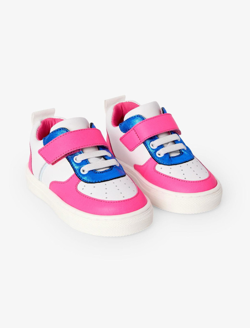 Jacadi Paris Kız Bebek Renk Bloklu Deri Sneaker Jacadi Paris Kız Bebek Renk Bloklu Deri Sneaker
