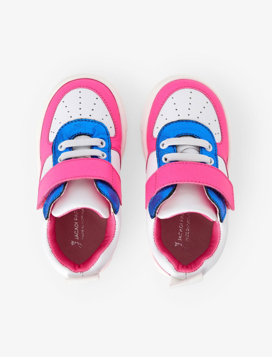 Jacadi Paris Kız Bebek Renk Bloklu Deri Sneaker Jacadi Paris Kız Bebek Renk Bloklu Deri Sneaker