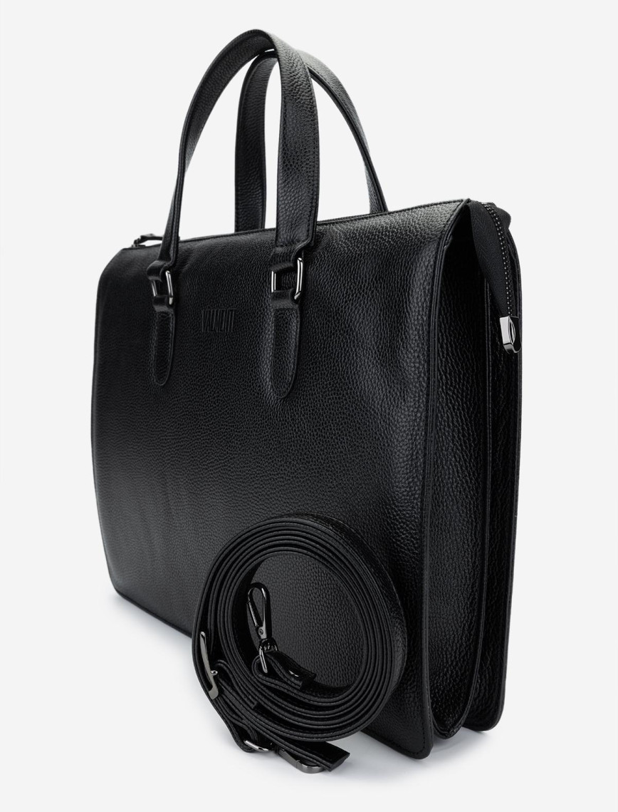 Valmenti Erkek Hakiki Deri Siyah Floter Evrak Çantası Valmenti Erkek Hakiki Deri Siyah Floter Evrak Çantası