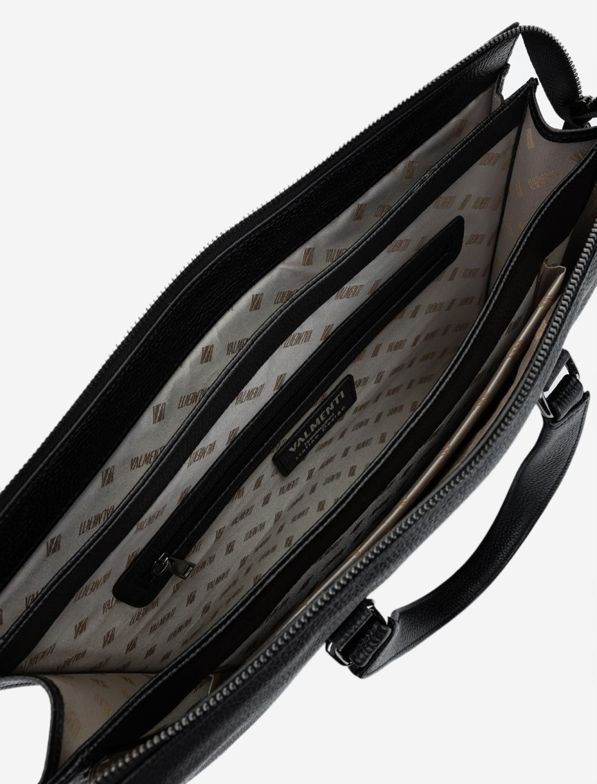 Valmenti Erkek Hakiki Deri Siyah Floter Evrak Çantası Valmenti Erkek Hakiki Deri Siyah Floter Evrak Çantası