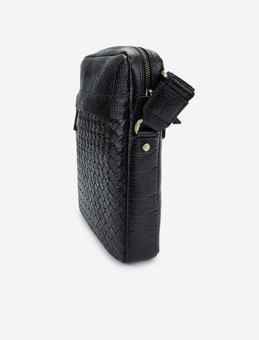 Valmenti Erkek Hakiki Deri Siyah Floter Postacı Çanta Valmenti Erkek Hakiki Deri Siyah Floter Postacı Çanta