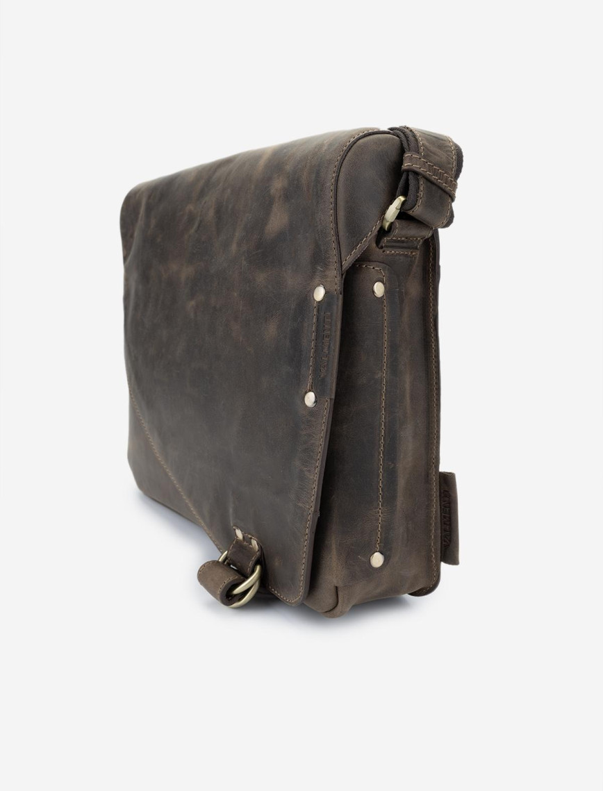 Valmenti Erkek Hakiki Deri Postacı Çanta