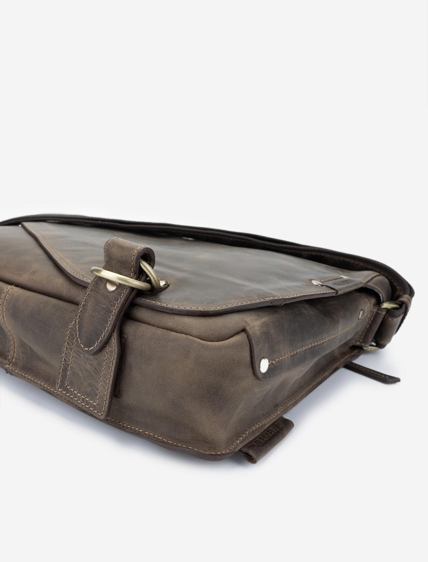 Valmenti Erkek Hakiki Deri Postacı Çanta