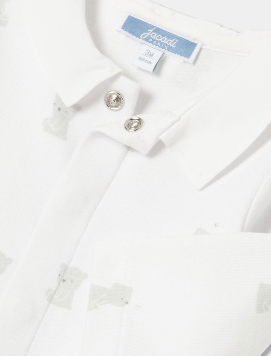 Jacadi Paris Yenidoğan Erkek Bebek Interlok Örgü Desenli Tulum Jacadi Paris Yenidoğan Erkek Bebek Interlok Örgü Desenli Tulum