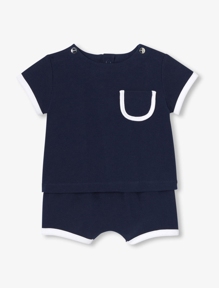 Jacadi Paris Yenidoğan Erkek Bebek Pamuklu Pike Şortlu İkili Set Jacadi Paris Yenidoğan Erkek Bebek Pamuklu Pike Şortlu İkili Set