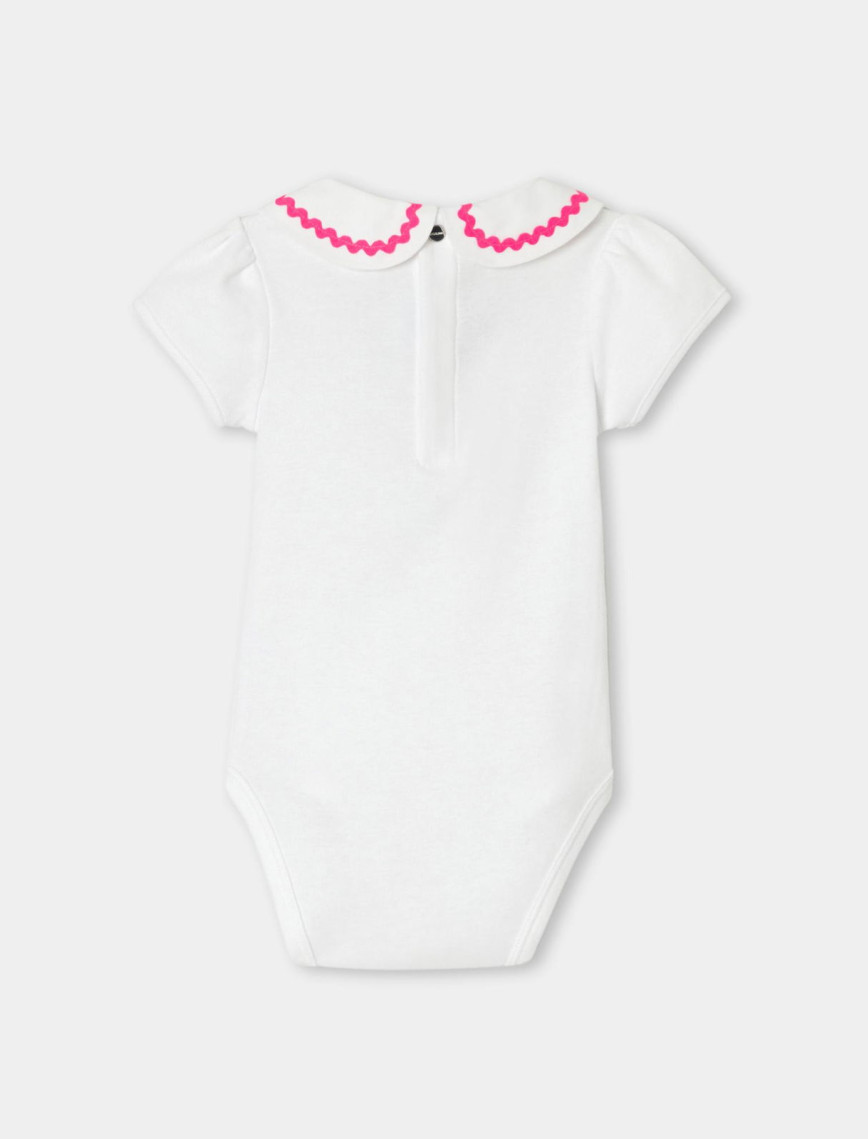 Jacadi Paris Kız Bebek Kroketli Peter Pan Yaka Kısa Kollu Body Jacadi Paris Kız Bebek Kroketli Peter Pan Yaka Kısa Kollu Body