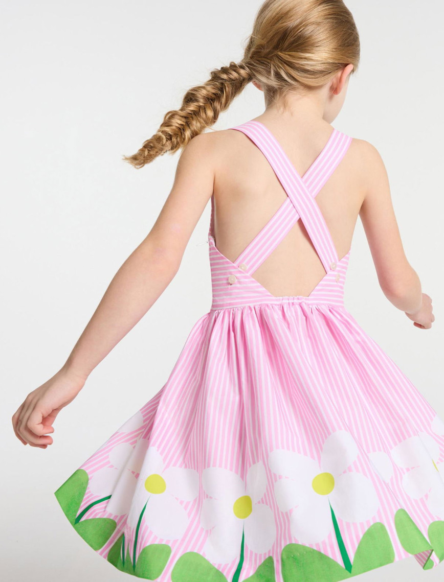 Jacadi Paris Kız Çocuk Çapraz Sırt Askılı Poplin Elbise Jacadi Paris Kız Çocuk Çapraz Sırt Askılı Poplin Elbise