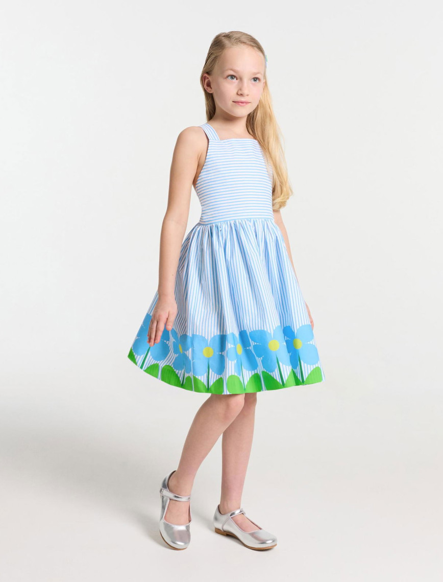 Jacadi Paris Kız Çocuk Çapraz Sırt Askılı Poplin Elbise Jacadi Paris Kız Çocuk Çapraz Sırt Askılı Poplin Elbise