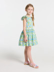 Jacadi Paris Kız Çocuk Fırfırlı Kol Çiçek Desenli Elbise Jacadi Paris Kız Çocuk Fırfırlı Kol Çiçek Desenli Elbise