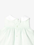 Jacadi Paris Yenidoğan Kız Bebek Peter Pan Yaka Keten Elbise Jacadi Paris Yenidoğan Kız Bebek Peter Pan Yaka Keten Elbise