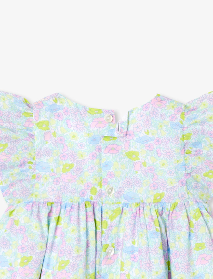 Jacadi Paris Yenidoğan Kız Bebek Fırfırlı Kol Çiçek Desenli Elbise Jacadi Paris Yenidoğan Kız Bebek Fırfırlı Kol Çiçek Desenli Elbise