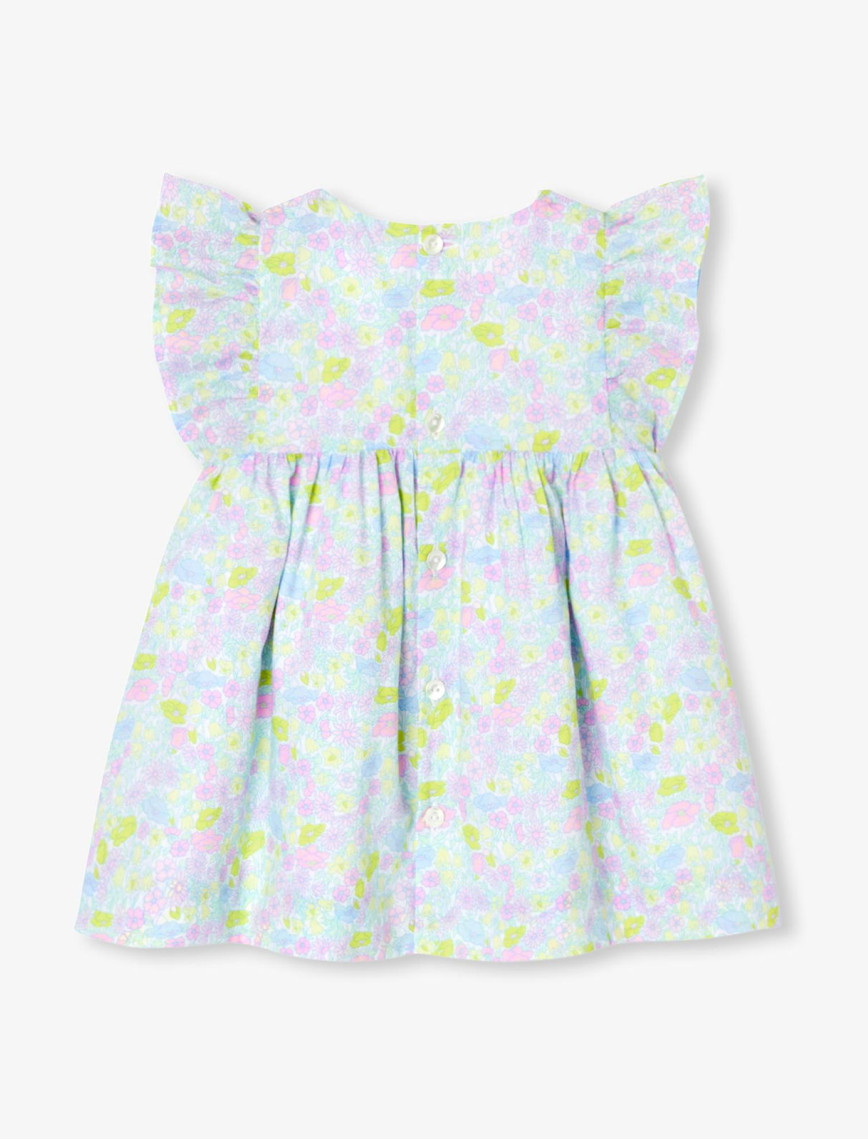 Jacadi Paris Yenidoğan Kız Bebek Fırfırlı Kol Çiçek Desenli Elbise Jacadi Paris Yenidoğan Kız Bebek Fırfırlı Kol Çiçek Desenli Elbise