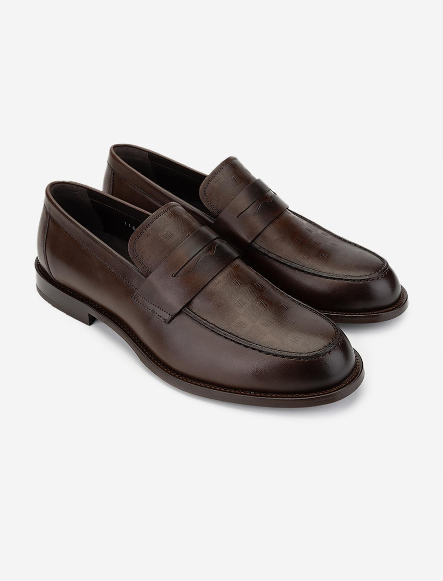 Valmenti Erkek Hakiki Deri Kahverengi Klasik Ayakkabı Valmenti Erkek Hakiki Deri Kahverengi Klasik Ayakkabı