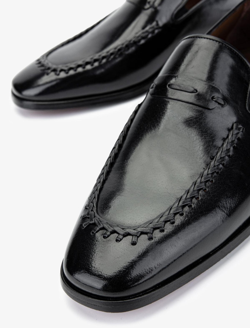 Valmenti Erkek Hakiki Deri Siyah Klasik Ayakkabı Valmenti Erkek Hakiki Deri Siyah Klasik Ayakkabı