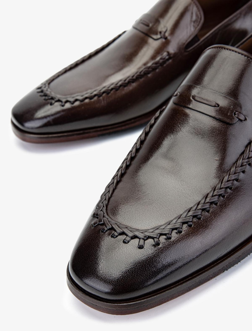 Valmenti Erkek Hakiki Deri Kahverengi Klasik Ayakkabı Valmenti Erkek Hakiki Deri Kahverengi Klasik Ayakkabı