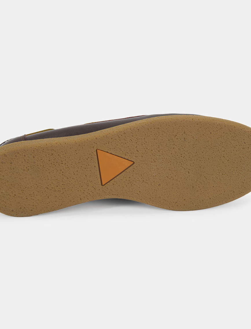 Erkek Kahve Deri Tekne Günlük Ayakkabı Erkek Kahve Deri Tekne Günlük Ayakkabı