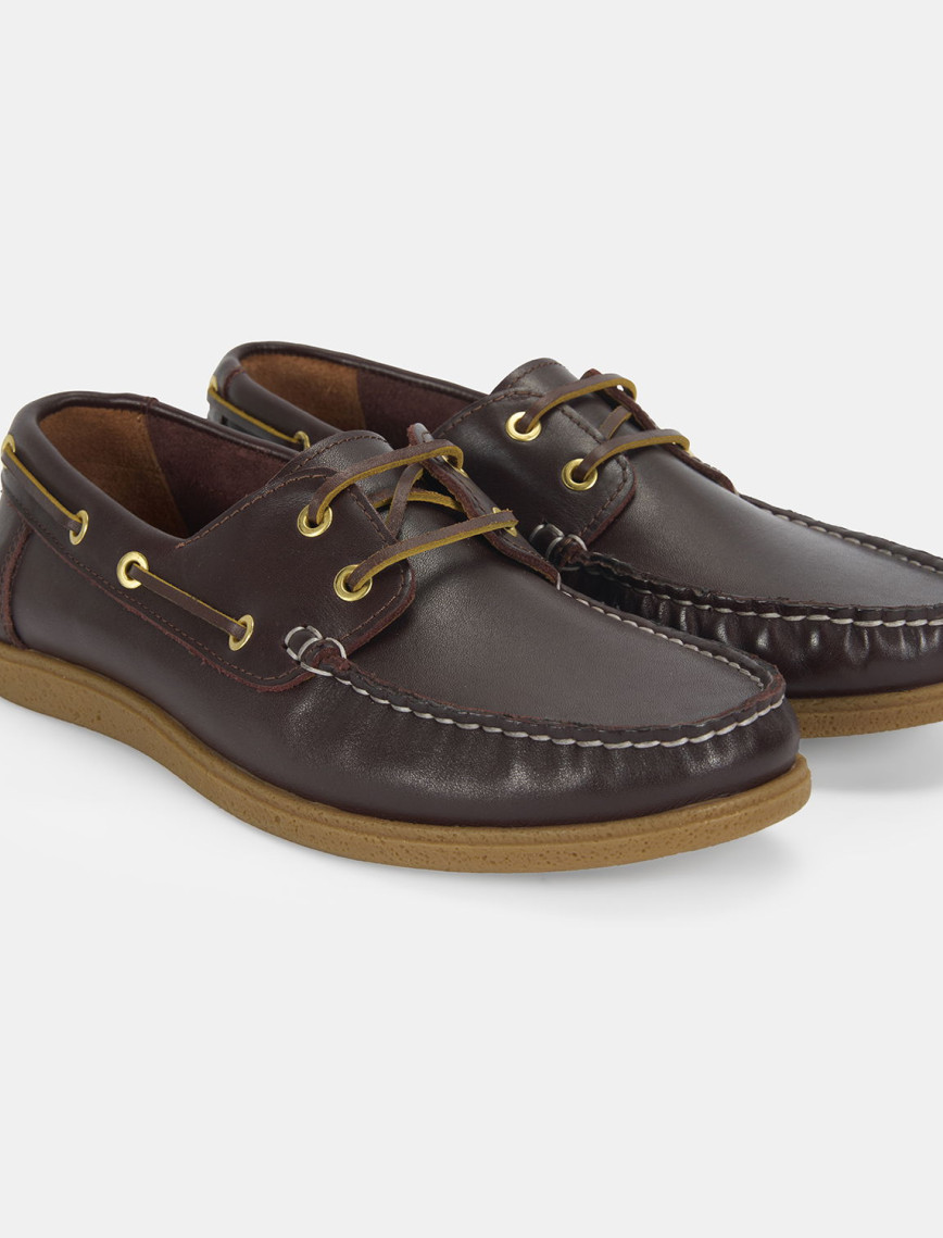 Erkek Kahve Deri Tekne Günlük Ayakkabı Erkek Kahve Deri Tekne Günlük Ayakkabı