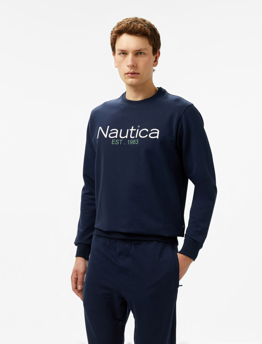 Nautica Erkek Ekru Regular Fit Sweatshirt Nautica Erkek Ekru Regular Fit Sweatshirt
