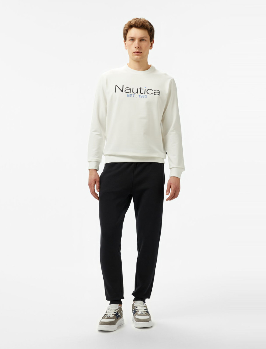 Nautica Erkek Ekru Regular Fit Sweatshirt Nautica Erkek Ekru Regular Fit Sweatshirt