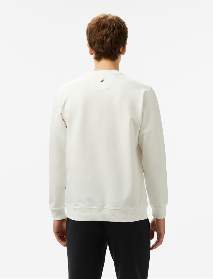 Nautica Erkek Ekru Regular Fit Sweatshirt Nautica Erkek Ekru Regular Fit Sweatshirt