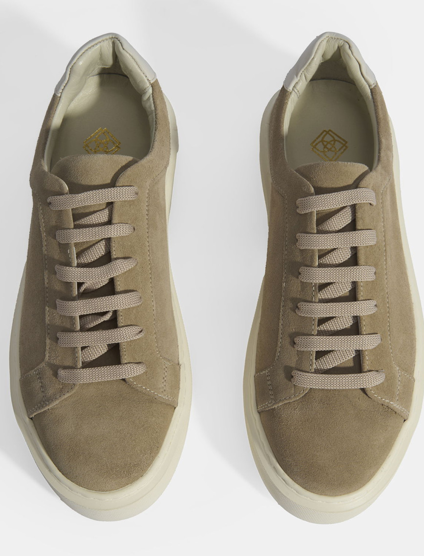 Kadın Bej Bağcıklı Süet Günlük Ayakkabı Kadın Bej Bağcıklı Süet Günlük Ayakkabı