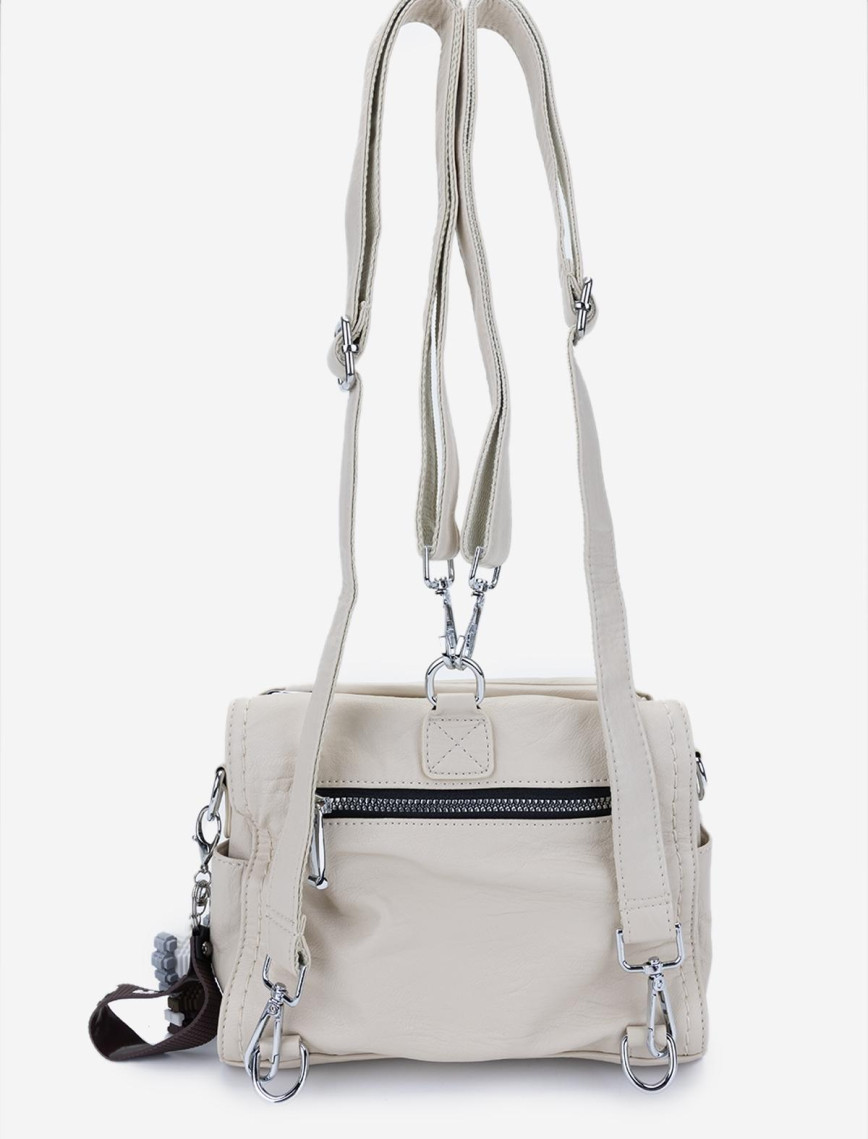 Valmenti Kadın Vegan Bej Omuz Çanta