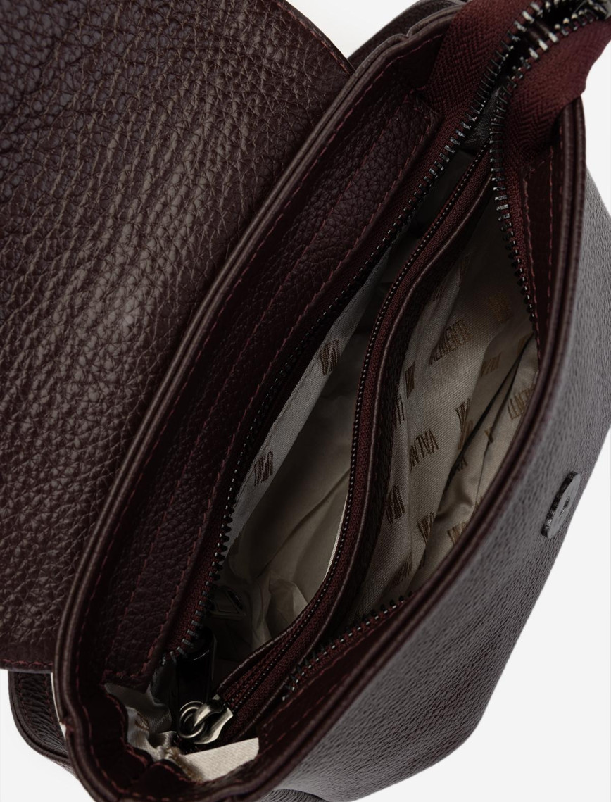 Valmenti Kadın Hakiki Deri Bordo Kol Çantası