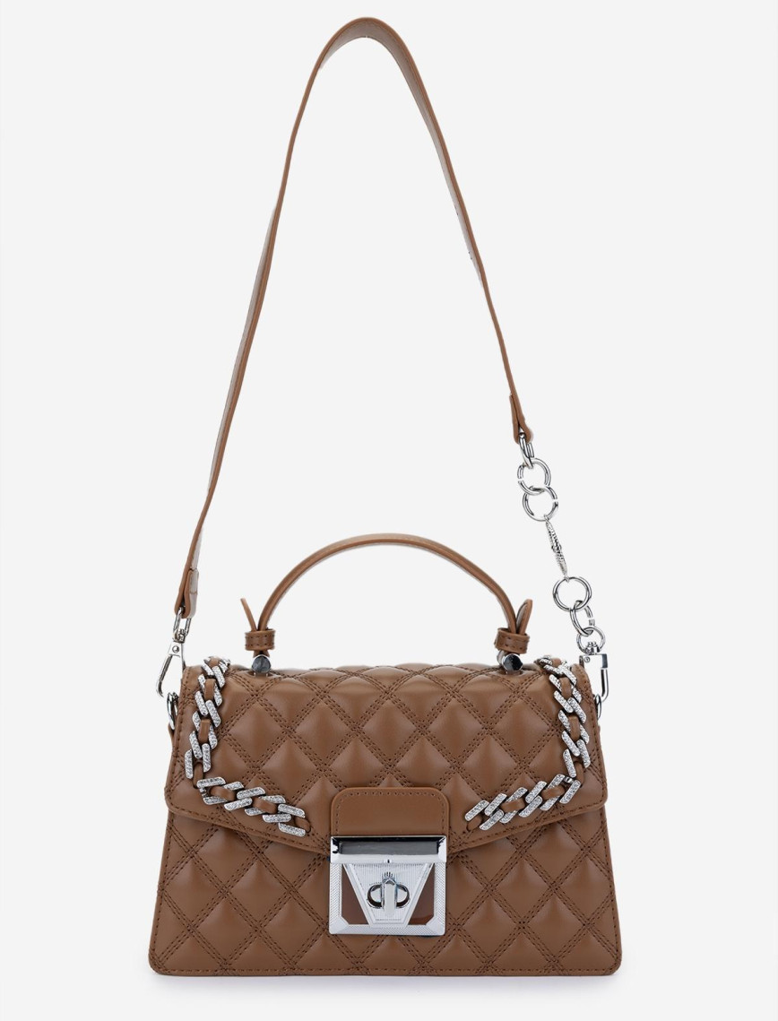 Valmenti Kadın Vegan Camel Omuz Çanta