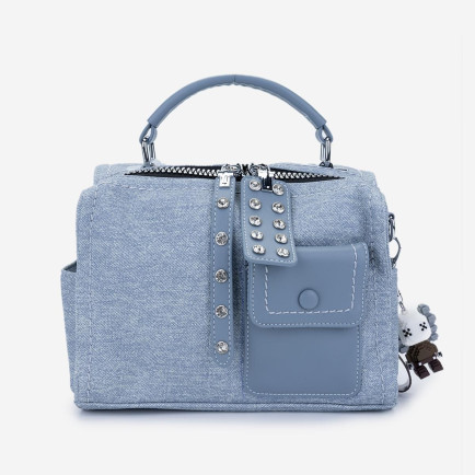 Valmenti Kadın Vegan Mavi Omuz Çanta Valmenti Kadın Vegan Mavi Omuz Çanta