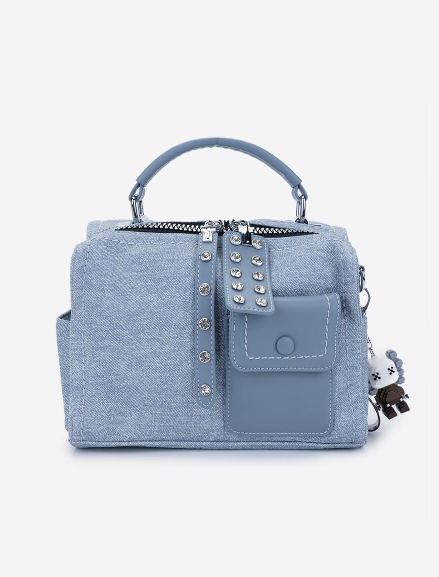 Valmenti Kadın Vegan Mavi Omuz Çanta