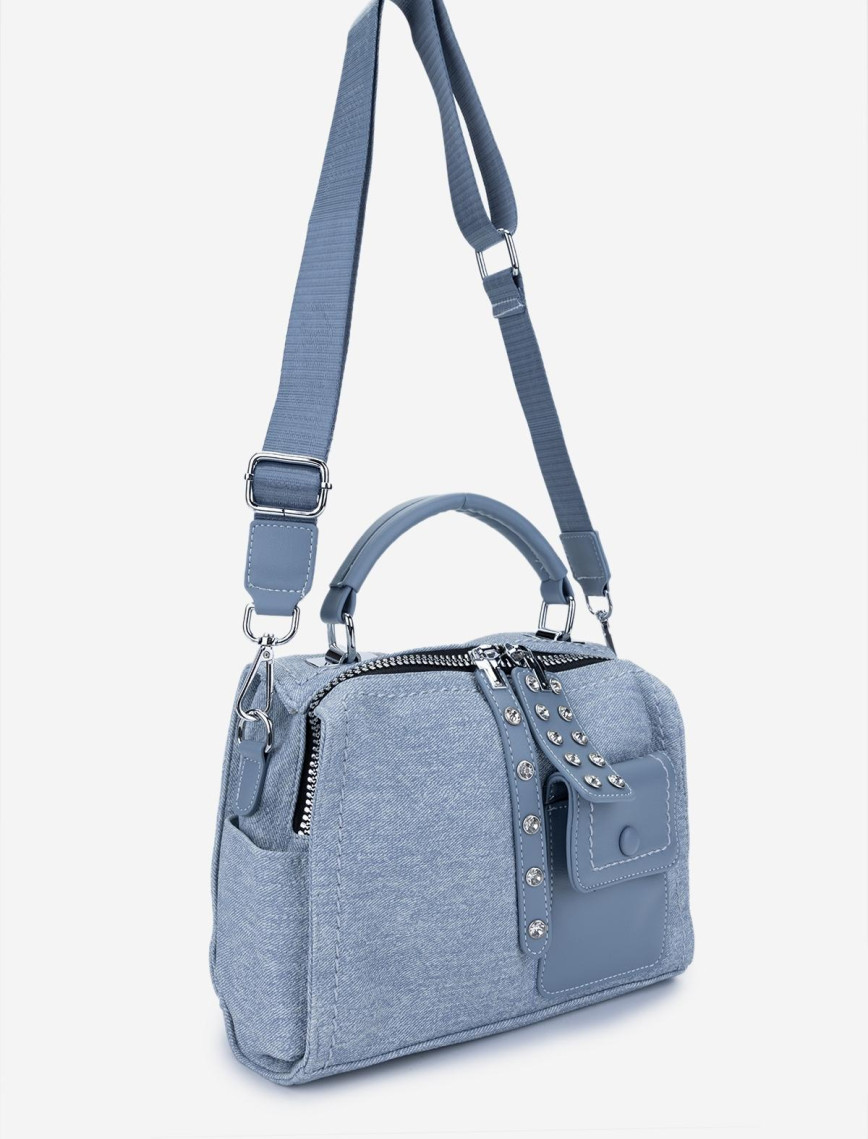 Valmenti Kadın Vegan Mavi Omuz Çanta