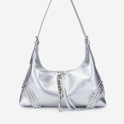 Valmenti Kadın Vegan Gri Omuz Çanta