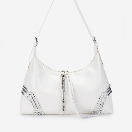 Valmenti Kadın Vegan Beyaz Omuz Çanta