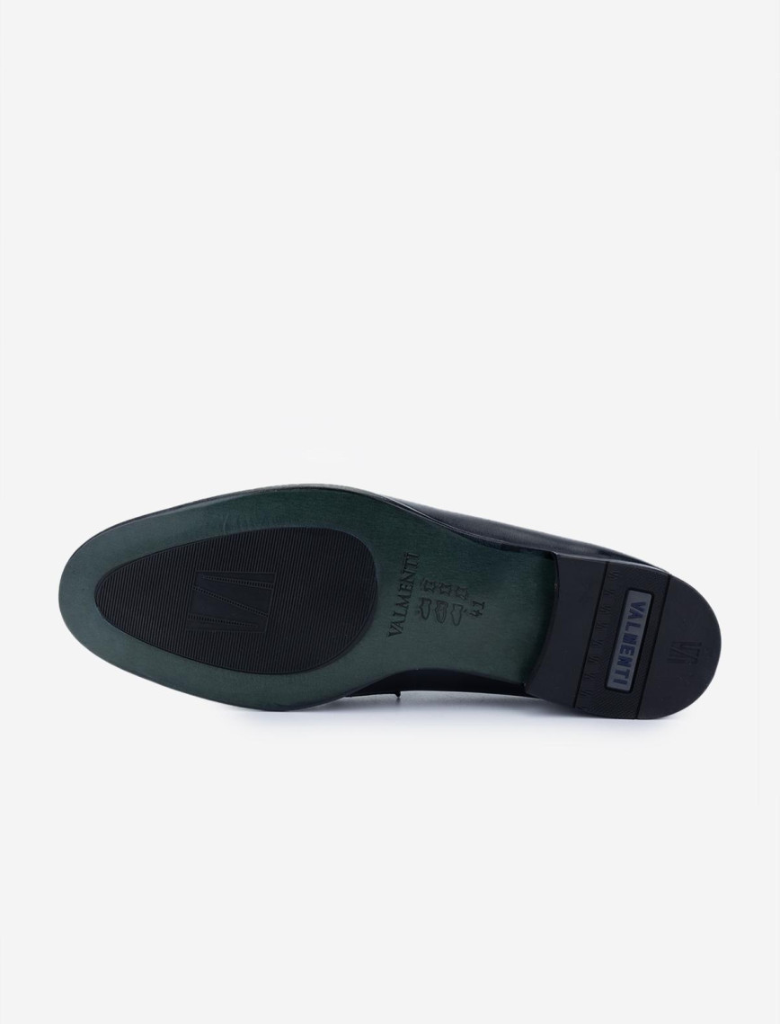 Valmenti Erkek Hakiki Deri Lacivert Klasik Ayakkabı