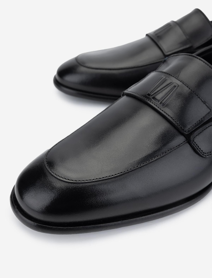 Valmenti Erkek Hakiki Deri Siyah Analin Klasik Ayakkabı