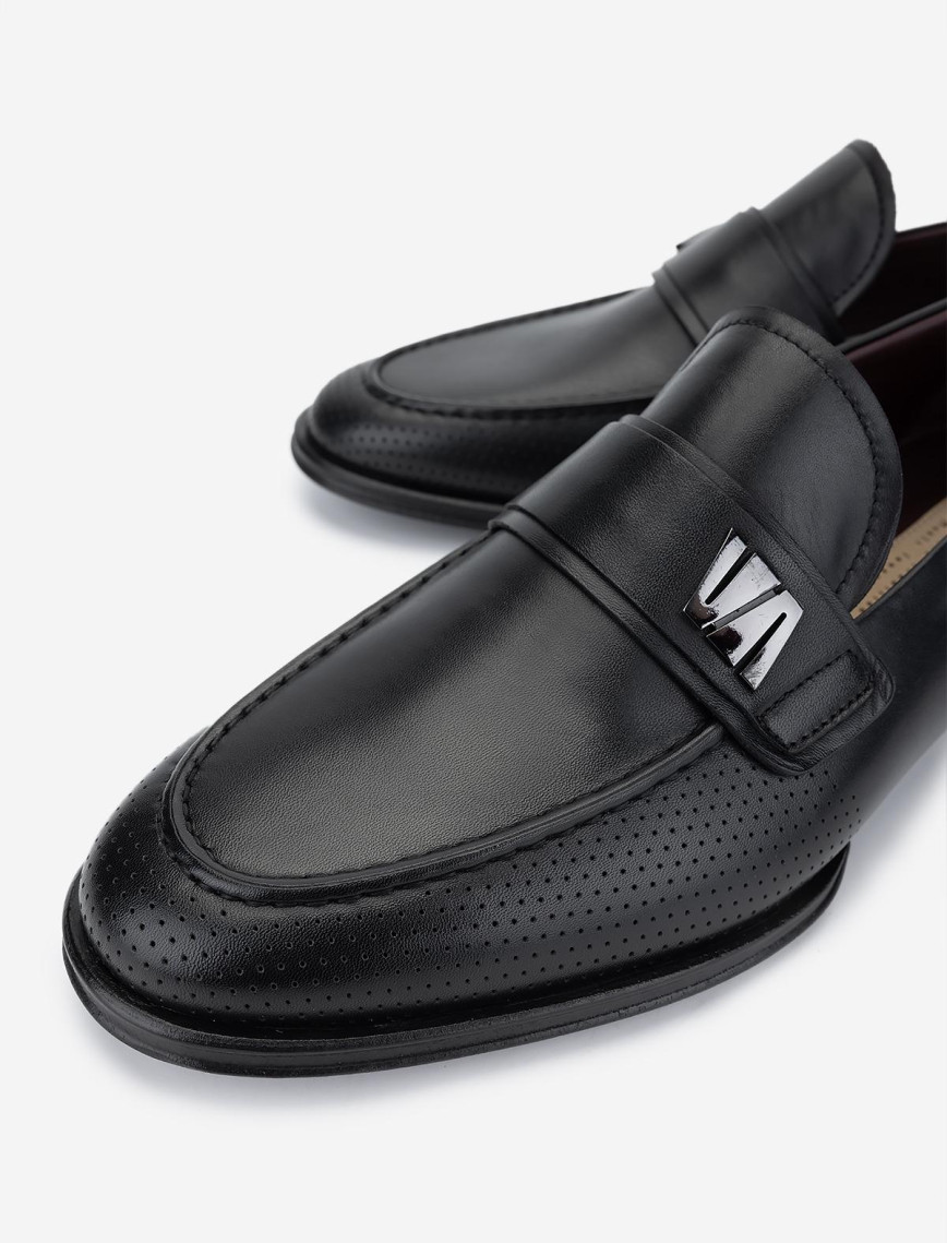 Valmenti Erkek Hakiki Deri Siyah Klasik Ayakkabı Valmenti Erkek Hakiki Deri Siyah Klasik Ayakkabı