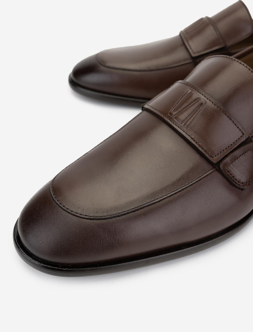 Valmenti Erkek Hakiki Deri Kahverengi Klasik Ayakkabı