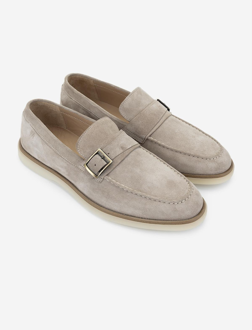 Valmenti Erkek Hakiki Deri Bej Süet Loafer Ayakkabı Valmenti Erkek Hakiki Deri Bej Süet Loafer Ayakkabı