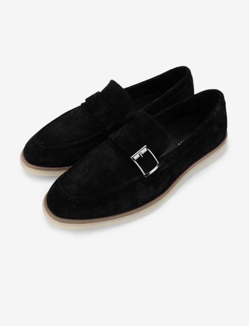 Valmenti Erkek Hakiki Deri Siyah Süet Loafer Ayakkabı Valmenti Erkek Hakiki Deri Siyah Süet Loafer Ayakkabı