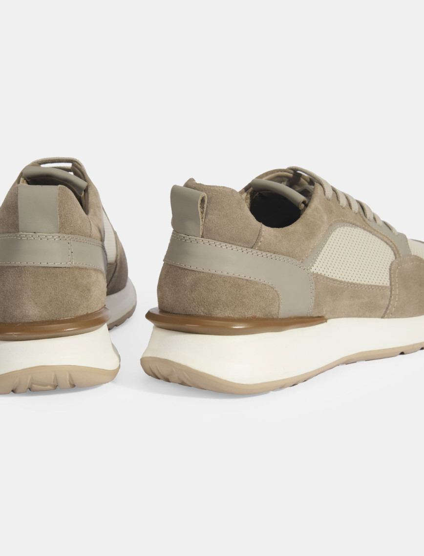 Erkek Gri Bağcıklı Deri Günlük Ayakkabı Erkek Gri Bağcıklı Deri Günlük Ayakkabı