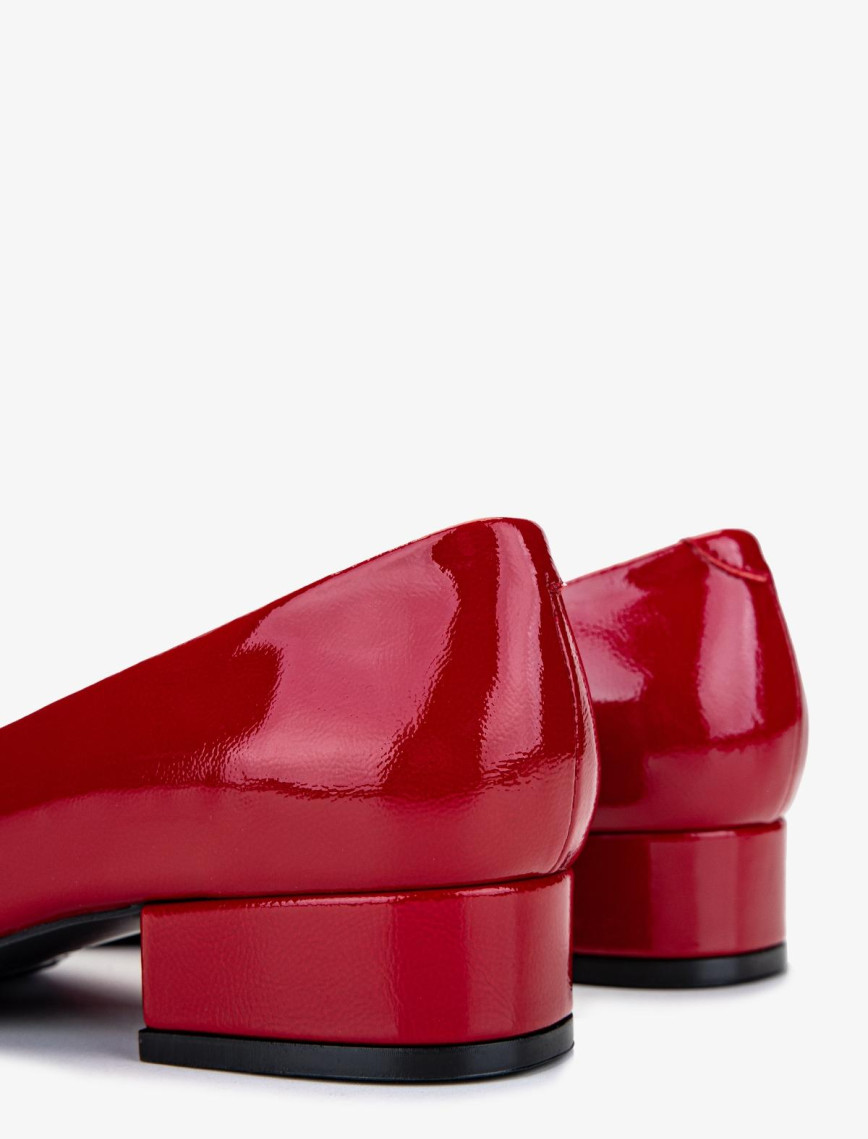 Valmenti Kadın Hakiki Deri Kırmızı Topuklu Ayakkabı