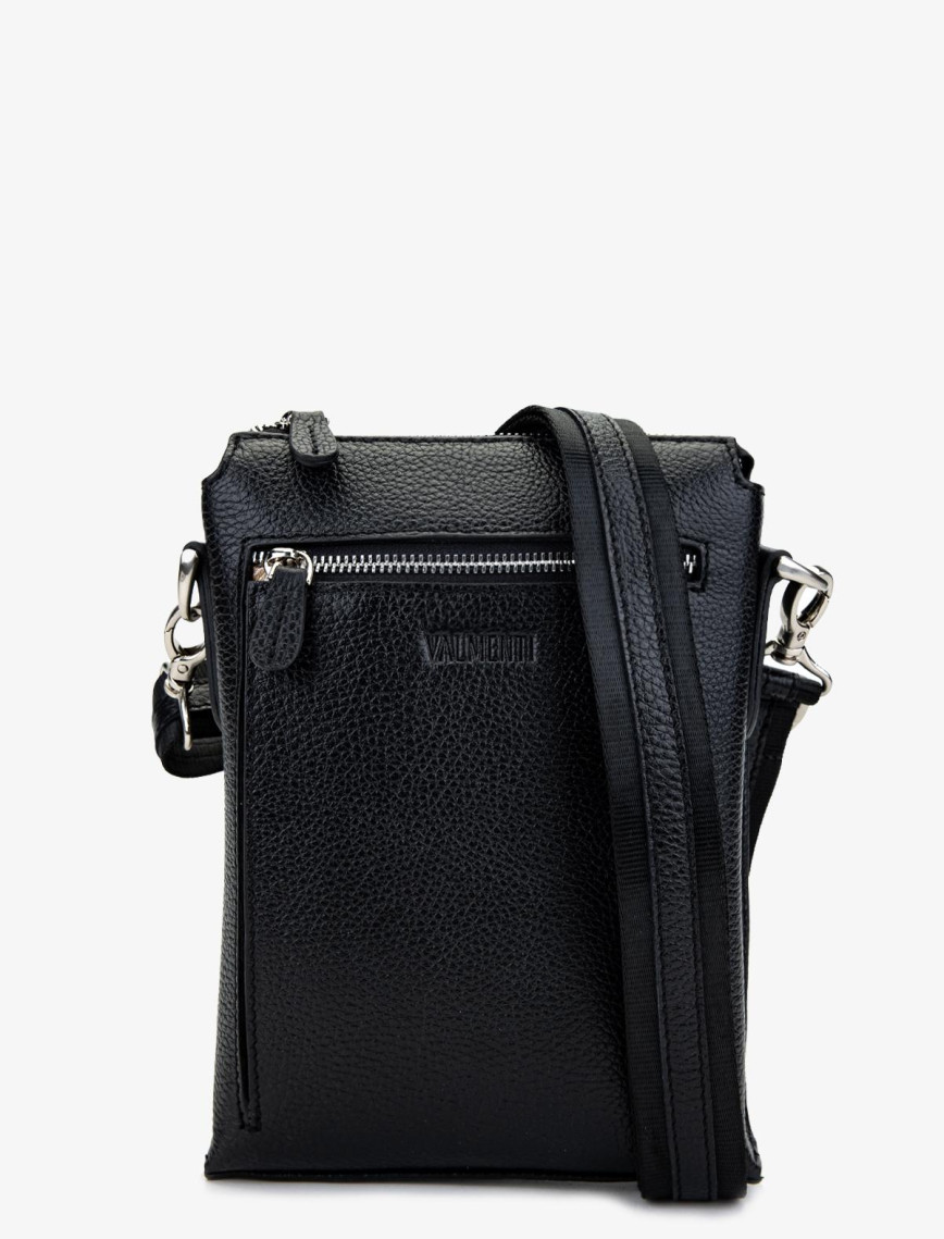 Valmenti Erkek Hakiki Deri Siyah Floter Postacı Çanta Valmenti Erkek Hakiki Deri Siyah Floter Postacı Çanta